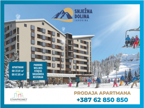 S ponosom predstavljamo projekat "faze 2" prodaje apartmana Snježna Dolina Jahorina. 