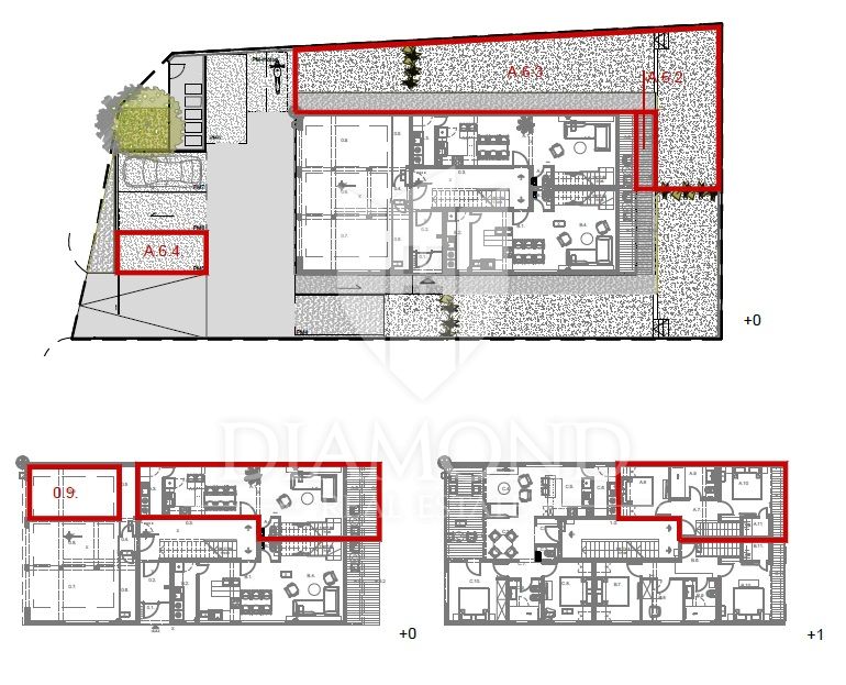 Rovigno, nuovo appartamento su due piani con giardino