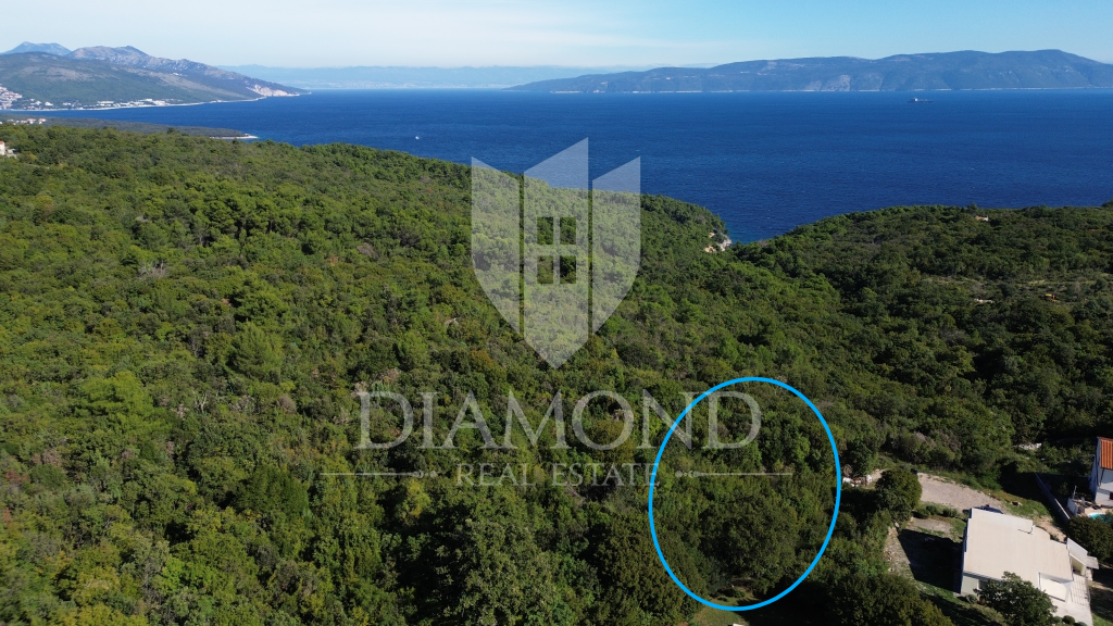 Rabac-Labin, land in a top location with a view of the sea