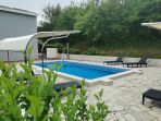 Buzet Bereich, Einfamilienhaus mit Swimmingpool in ruhiger Lage